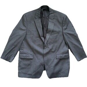 Lauren Ralph Lauren Gray Suit Jacket Blazer 100% Wool 2 Button 48R